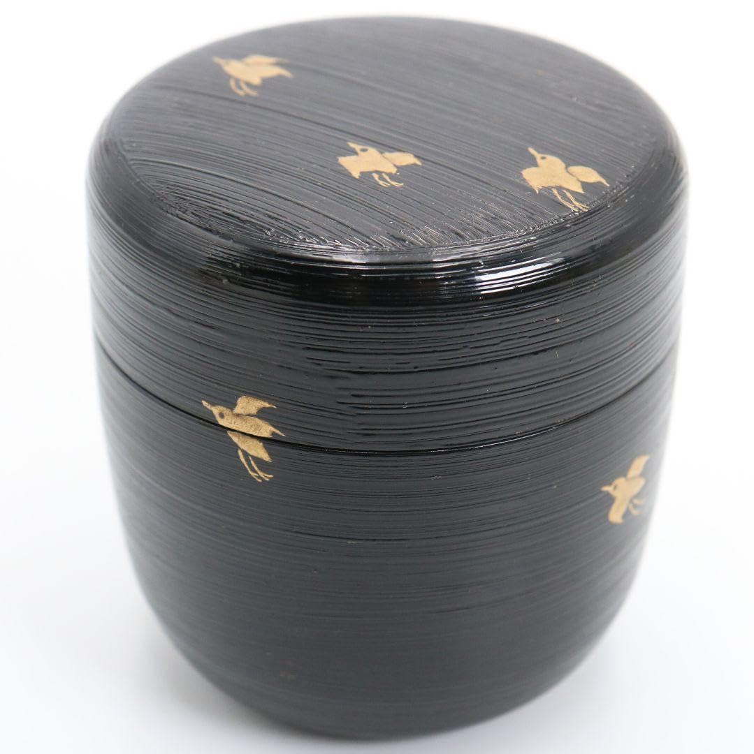 蒔絵師 筑城良斉作 笹露 大棗 茶道具 共箱　V934　N8 Amazon.co.jp: 筑城良斉作 波塗 波千鳥 中棗 茶道具 共箱 V924 : おもちゃ